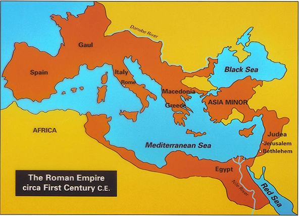 Map of the Roman Empire circa First Century C.E.