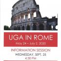 Poster of Coloseum UGA in Rome Information Session